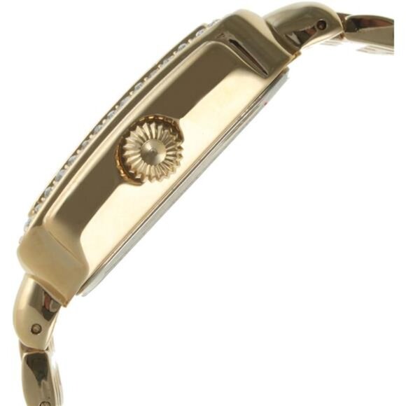 Peugeot Women Rectangle Dress Watch with Crystal Decorated Bezel, Roman main image 5
